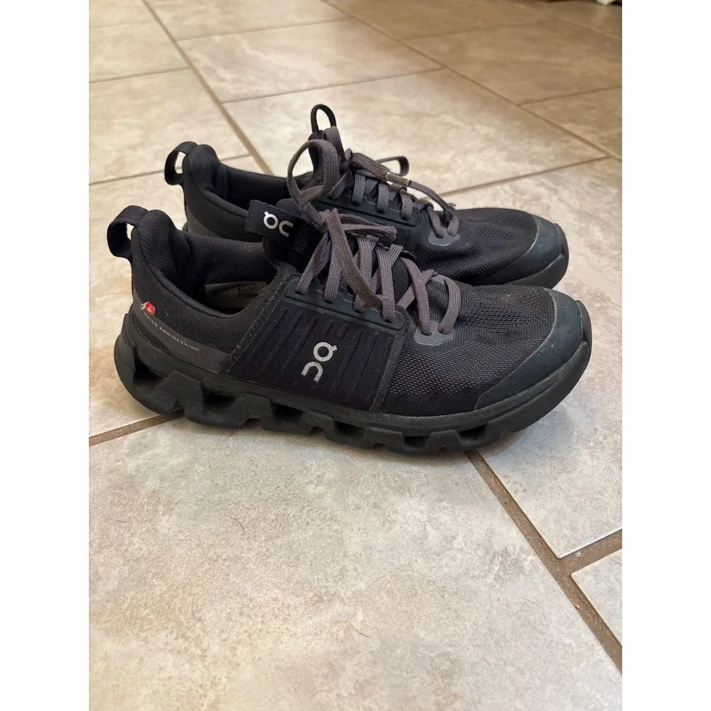 On Cloudpulse Kids Training Shoes Black Helion CloudTec Sneakers 6.5Y